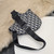 Dior 1ADPO093 Saddle Men Bag Dior Oblique Jacquard Navy Blue