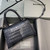 Balenciaga 593546 Hourglass Small Top Handle Crocodile Bag Black Silver