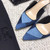 Dior KCP867 J'ADIOR Slingback Pump Blue Metallic Fabric - luxibagsmall