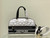 Dior M6202 Medium Dior Vibe Zip Bowling Bag Black and Silver Smooth Calfskin
