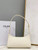Celine 198153 Shoulder Bag Cuir Triomphe in Smooth Calfskin White