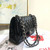 Chanel A01112 Flap Handbag Classic Bag Patent leather Lambskin Black Silvery