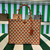 Prada 1BA356 Large Prada Symbole Jacquard Fabric Handbag Orange White