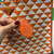 Prada 1BA356 Large Prada Symbole Jacquard Fabric Handbag Orange White