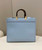 Fendi 8266S Sunshine Medium Bag 8BH386 Light blue leather shopper