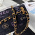 Chanel AS3134 Small Flap Bag Printed Denim Black