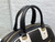 Dior M6209 Small Vibe Zip Bowling Bag Black and White Smooth Calfskin