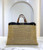 Fendi 8BH374 FENDI PEEKABOO X-TOTE Natural Raffia Bag - luxibagsmall