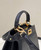 Fendi 8BN335 Peekaboo ISeeU Petite Padded Nappa Leather Bag Black