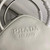 Prada 1BB082 Leather Prada Triangle bag White