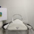 Prada 1BB082 Leather Prada Triangle bag White