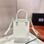 Prada 1BA331 Small Brushed Leather Tote White
