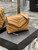 YSL 494699 Saint Laurent Small Loulou in Matelasse Y Leather Bag Brown