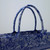 Dior M1296 Book Tote Medium Neon Blue Toile de Jouy Reverse Embroidery