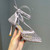 Bottega Veneta BV 667206 Rhinestone mesh and leather sandals V0GU11015