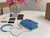 Bvlgari 291859 Serpenti Forever Chain Wallet Blue