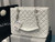 Chanel A50995 Matelasse GST Chain Tote bag caviar Calfskin leather White Silver