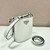 Prada 1BE059 Mini brushed-leather bucket bag White