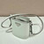 Prada 1BE059 Mini brushed-leather bucket bag White