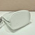 Prada 1BE059 Mini brushed-leather bucket bag White