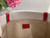 Chloe 383E66616 Medium Woody Tote Bag in Cotton Canvas Red