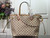 LV N50047 Louis Vuitton Neverfull MM Damier Azur Canvas Bag Pink