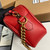 Gucci 447632 GG Marmont Small Matelassé Shoulder Bag Red