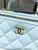 Chanel AP2199 Vanity With Chain Lambskin Gold Tone Light Blue