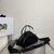 Prada 1BB082 Leather Prada Triangle bag Black