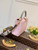 LV M59061 Louis Vuitton Capucines BB Handbag Rose Beige