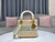 Dior M0565 Medium Lady Dior Bag Natural Wicker Grey
