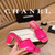 Chanel Women's Sandals Chanel Slippers Lambskin Heel 85mm C90174
