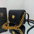 Versace DBFI067 La Medusa Small Handbag 1067 Black Gold