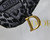 Dior Saddle Bag M0446 Gray Mizza Embroidery
