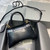 Balenciaga 593546 Hourglass Small Top Handle Calfskin Bag Black Gold