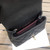 Chanel AS2215 mini flap bag with top handle Black Bag with black