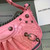 Balenciaga 6940271VG9 Le Cagole Mini Multipouch in Pink Crocodile