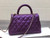 Chanel A92991 Large Flap Bag With Top Handle handBag Purple
