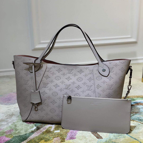 Louis Vuitton Hina MM Mahina LV M53140 Bag M57535 Gray