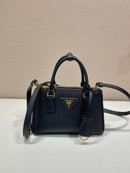 Prada Galleria mini Saffiano leather bag 1BA916 Black