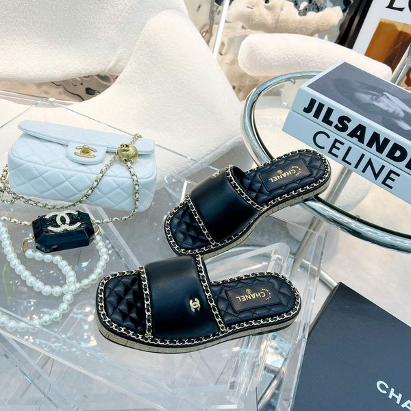 Chanel Women's Sandals Chanel Designer Slippers C90221