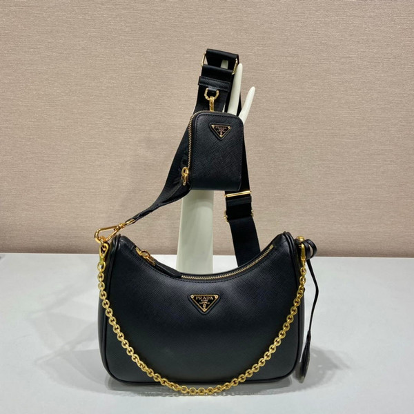 Prada Re-Edition 2005 Saffiano leather Bag 1BH204 in Black