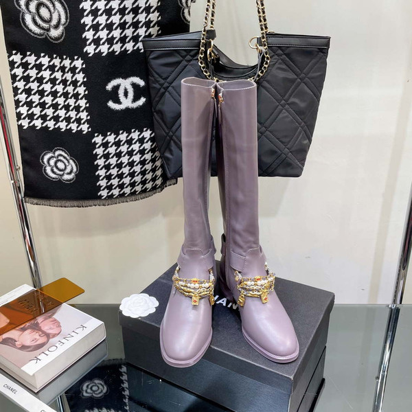 Chanel Women's Shoes Classcal Chain High Boots G38821