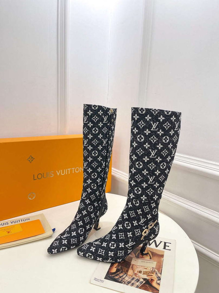 LV 1ACAKQ Louis Vuitton Women's Shoes Sparkle High Boots L75210