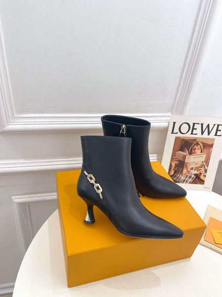 LV 1ACAKQ Louis Vuitton Women's Shoes Sparkle Ankle Boots L75201