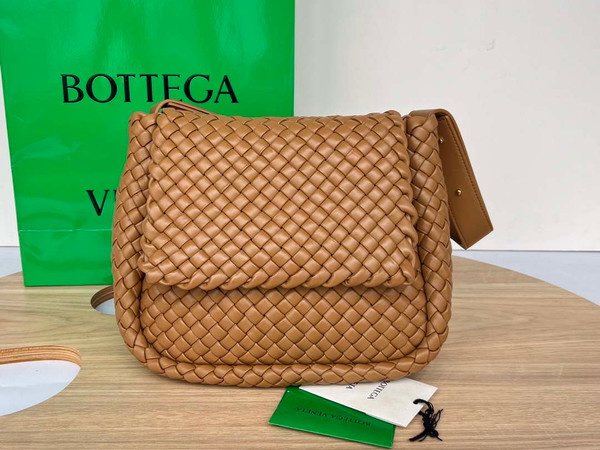 Bottega Veneta BV 709418 Small Cobble Shoulder Bag Tan