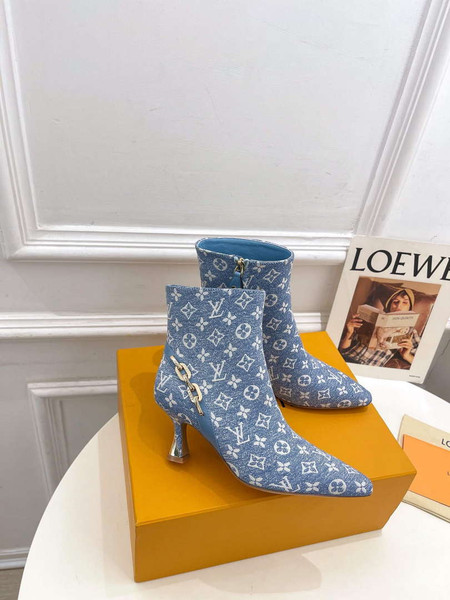 LV 1ACAKQ Louis Vuitton Women's Shoes Sparkle Ankle Boots L75204