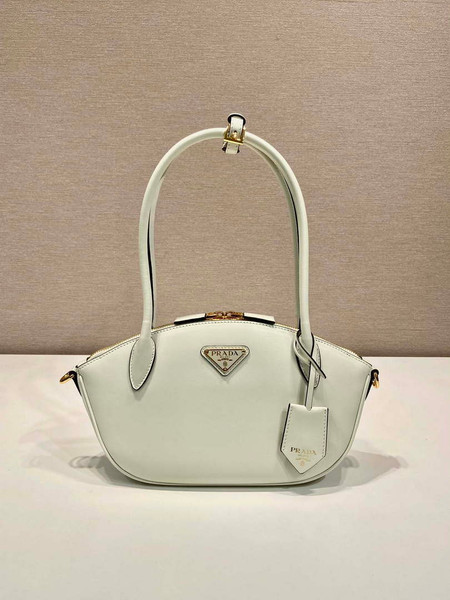 Prada 1BA427 Small leather handbag White