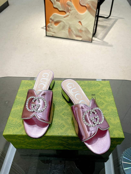 Gucci 695202 Women's Double G Slide Sandal G56242