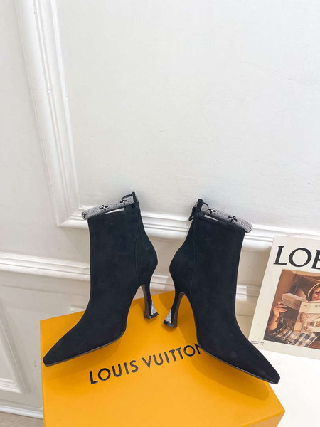 LV 1ACAKQ Louis Vuitton Women's Sparkle Ankle Boot Heel 95mm L75228